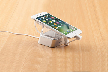 COMER new acrylic display cellphone security charger display anti theft  devices solutions