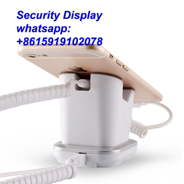 COMER mobile phone stpres security display charging and alarm sensor stand charging station