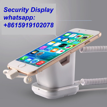 COMER mobile phone shops security display charging and alarm sensor stand