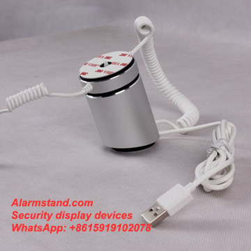 COMER metal display phone stands for digital gsm mobile phone retailer shops with alarming and charging
