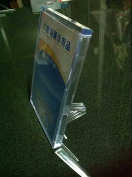 COMER Transparent Acrylic Display Sheet Board Panel for Inserts, Tag, Brochure, Leaflet, Catalog